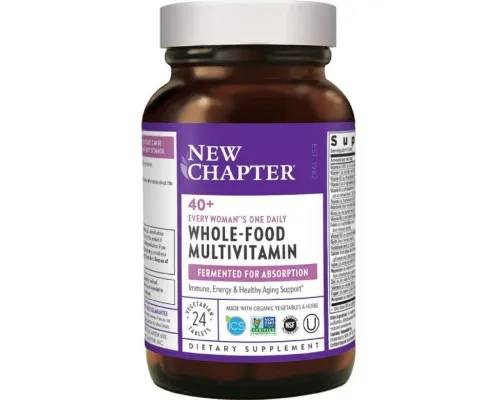 Мультивитамин New Chapter Ежедневные Мультивитамины для Женщин 40+, Every Womans, 24 (NC0365)