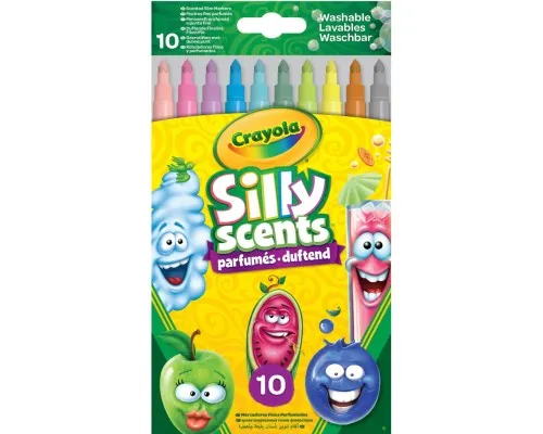 Фломастери Crayola Набір Silly Scents Washable Тонка лінія з ароматом 10 шт (256340.024)