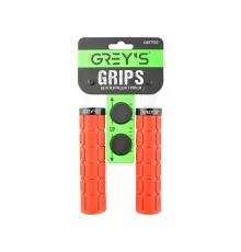Грипсы Grey's с резиновым покрытием 2 шт 130 мм Red (GR17310)