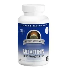 Аминокислота Source Naturals Мелатонин 1мг, Вкус Мяты, Sleep Science, 100 таблеток для р (SNS-00709)