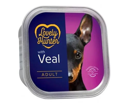 Вологий корм для собак Lovely Hunter Adult Veal 150 г (LHU45444)