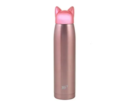 Поильник-непроливайка Yes термос Pink Cat 320 мл (707275)