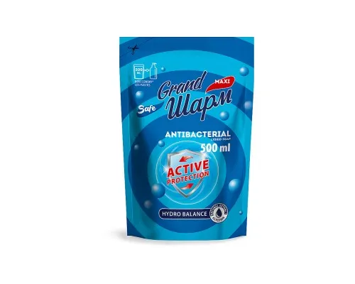 Рідке мило Grand Шарм Antibacterial дой-пак 500 мл (4820195506141)