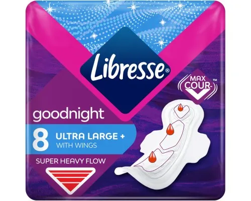 Гигиенические прокладки Libresse Ultra Goodnight Large 8 шт. (7322540960235)