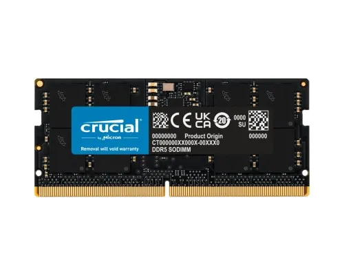 Модуль памяті для ноутбука SoDIMM DDR5 16GB 4800 MHz Micron (CT16G48C40S5)