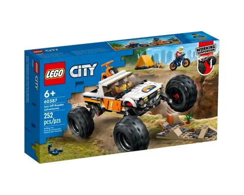 Конструктор LEGO City Приключения на внедорожнике 4x4 252 детали (60387)