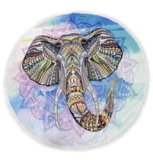 Рушник MirSon пляжний №5080 Summer Time Elephant 150x150 см (2200003947892)