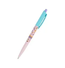Ручка шариковая Axent автоматическая Flowers, синяя (AB1090-25-A)