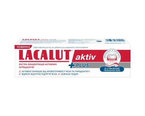 Зубная паста Lacalut Activ Plus 75 мл (4016369694992)