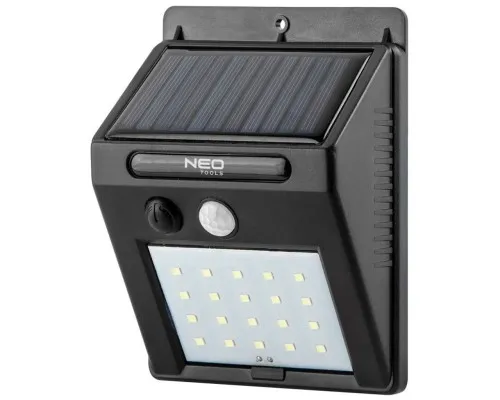Прожектор Neo Tools 250 люмен, 1200 мАг, 3.7 Li-Ion, SMD LED, датчик руху та сутінків, IP44 (99-055)