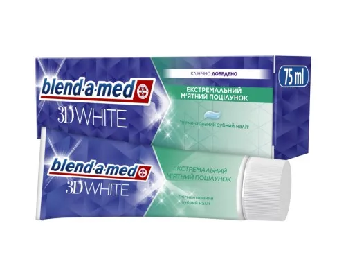 Зубная паста Blend-a-med 3D White Экстремальный мятный поцелуй 75 мл (8006540792162)