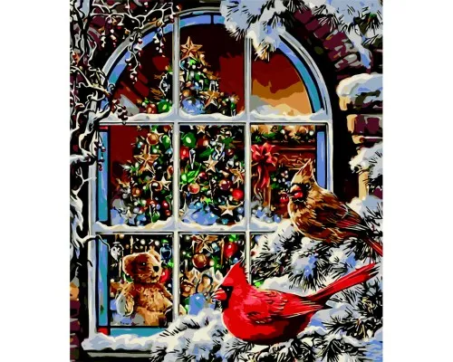 Картина по номерам ZiBi Окно в Рождество 40*50 см ART Line (ZB.64117)