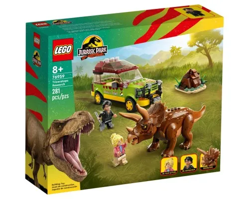 Конструктор LEGO Jurassic World Исследование трицератопсов 281 деталь (76959)