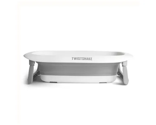 Ванночка Twistshake Pastel Grey раскладная с вкладышем для купания (78538)