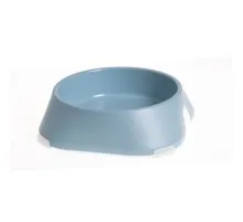 Посуд для собак Fiboo Миска з антиковзаючими накладками M блакитна (FIB0105)