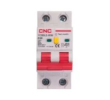 Диференціальний автоматичний вимикач CNC YCB9LE-80M 2P C20 6000A 30mA (NV821884)