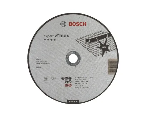 Круг отрезной Bosch Expert for Inox, 230х22.23мм (2.608.600.096)