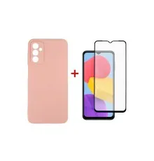 Чехол для мобильного телефона Dengos Samsung Galaxy M13 Case + Glass (Pink) (DG-KM-72)