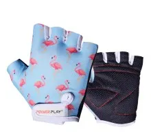 Велоперчатки PowerPlay 001 Фламінго Блакитні XS (SALE_001_Blue_Flamingo_XS)