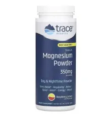 Минералы Trace Minerals Магний, вкус малина-лимон, 350 мг, Stress-X, Magnesium Powder, 460 гр (TMR-00350)
