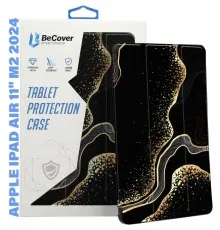 Чохол до планшета BeCover Smart Case Apple iPad Air 11" M2 2024 Black Abstraction (711598)