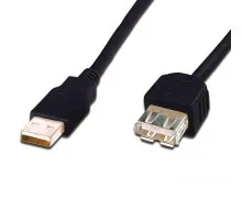 Дата кабель USB 2.0 AM/AF Digitus (AK-300200-018-S)
