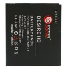 Акумуляторна батарея Extradigital HTC Desire HD (1150 mAh) (BMH6201)