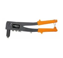 Заклепочник Neo Tools для стальных и алюминиевых заклепок 2.4, 3.2, 4.0, 4.8 мм (18-101)