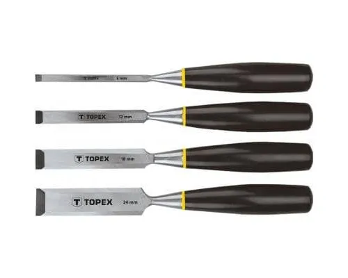 Набір інструментів Topex стамески 6-24 мм, набор 4 шт. (09A310)
