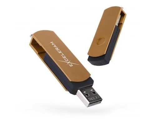 USB флеш накопичувач eXceleram 32GB P2 Series Brown/Black USB 2.0 (EXP2U2BRB32)