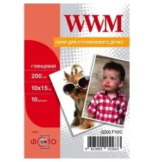 Фотобумага WWM 10x15 (G200.F10/C)