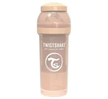 Бутылочка для кормления Twistshake антиколиковая 260 мл, бежевая (69867)