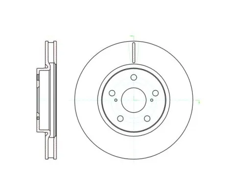 Гальмівний диск REMSA 61076.10