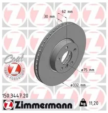 Гальмівний диск ZIMMERMANN 150.3447.20