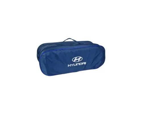 Сумка-органайзер Poputchik в багажник Hyundai синя (03-048-2Д)
