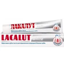 Зубна паста Lacalut white 75 мл (4016369696330)