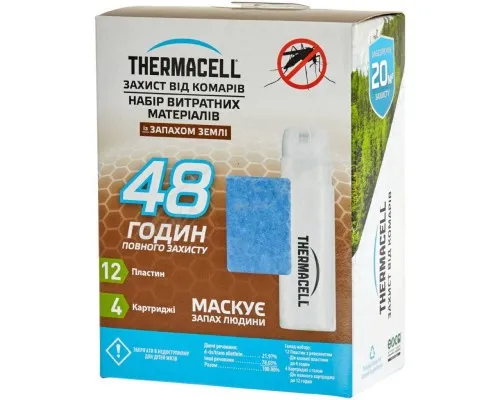 Пластини для фумігатора Тhermacell E-4 Repellent Refills - Earth Scent 48 годин (1200.05.22/2212000522019)
