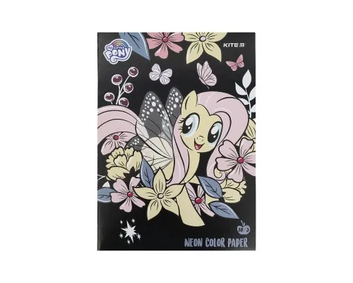 Цветная бумага Kite My Little Pony А4 10 листов /5цветов неон (LP21-252)