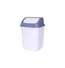 Контейнер для сміття Violet House 0099 White-Grey 20 л (0099 WHITE -GREY с/кр.20 л)