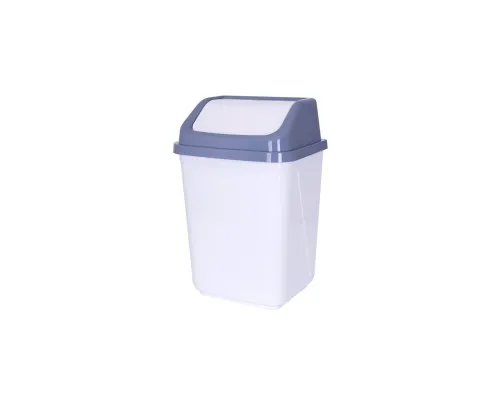Контейнер для мусора Violet House 0099 White-Grey 20 л (0099 WHITE -GREY с/кр.20 л)
