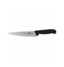 Кухонный нож Victorinox Fibrox Carving 19 см Serrated Black (5.2033.19)