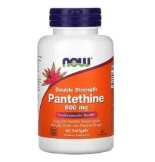 Вітамін Now Foods Пантетин, Pantethine, 600 мг, 60 желатинових капсул (NOW-00489)