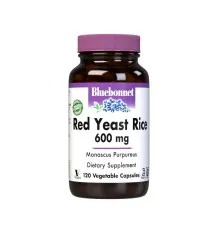 Трави Bluebonnet Nutrition Червоний Дріжджовий Рис 600мг, 120 вегетаріанських капсул (BLB-01171)