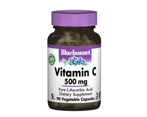 Вітамін Bluebonnet Nutrition Вітамін С 500мг, 90 гелевих капсул (BLB0510)