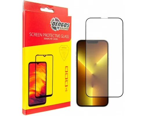 Скло захисне Dengos SuperD для IPhone 13 Pro Max (black) (TGFG-SD-06)