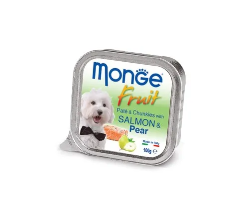 Консервы для собак Monge DOG FRUIT лосось с грушей 100 г (8009470013246)