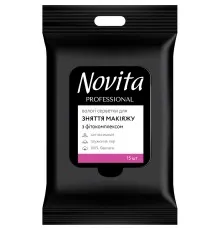 Влажные салфетки Novita Professional для снятия макияжа с фитокомплексом 15 шт. (4823071651218)