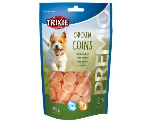 Лакомство для собак Trixie Premio Chicken Coins курица 100 г (4011905315317)