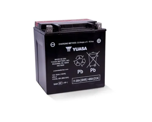 Аккумулятор автомобильный Yuasa 12V 31.6Ah High Performance MF VRLA Battery AGM (YIX30L-BS)