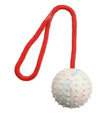 Игрушка для собак Trixie Мяч на веревке с ручкой 30 см (цвета в ассортименте) (4011905033082)